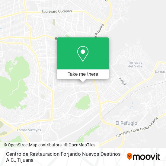 Centro de Restauracion Forjando Nuevos Destinos A.C. map