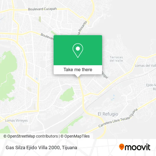 Mapa de Gas Silza Ejido Villa 2000