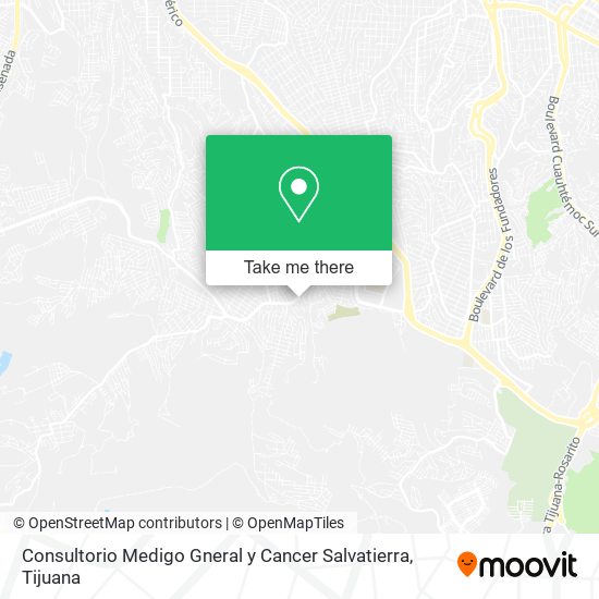 Mapa de Consultorio Medigo Gneral y Cancer Salvatierra