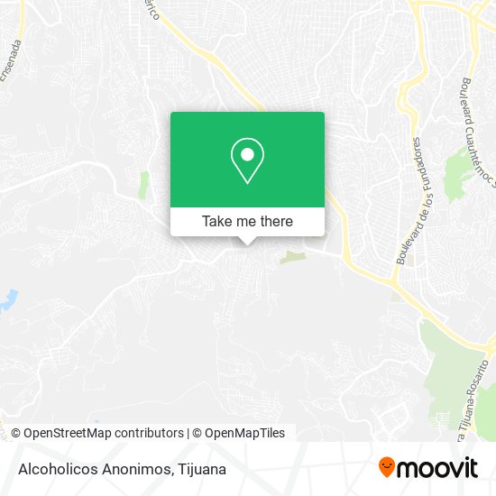Mapa de Alcoholicos Anonimos