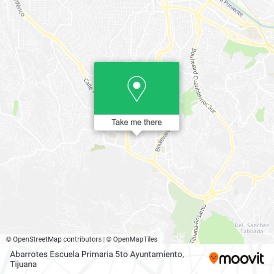 Abarrotes Escuela Primaria 5to Ayuntamiento map