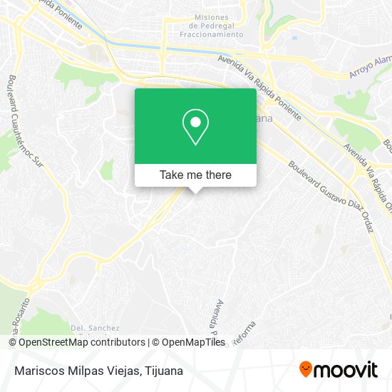 Mapa de Mariscos Milpas Viejas