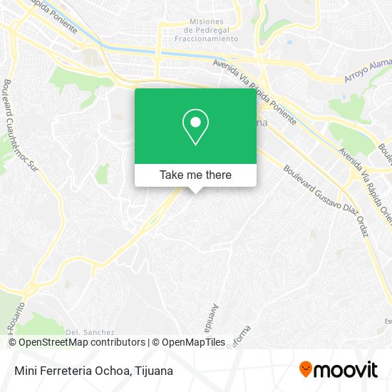 Mapa de Mini Ferreteria Ochoa