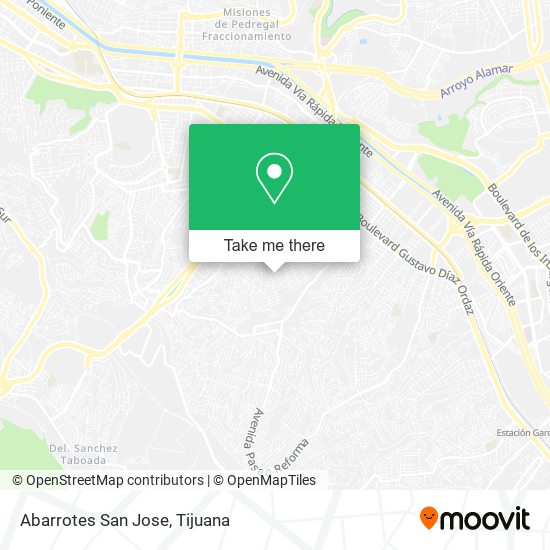 Abarrotes San Jose map