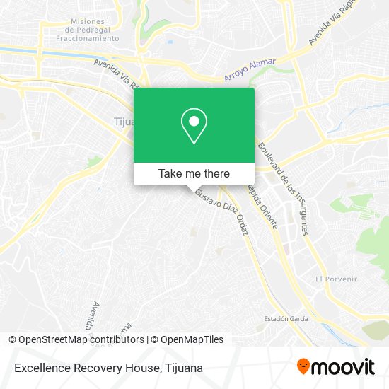 Excellence Recovery House map