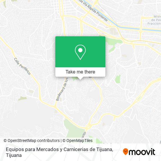Mapa de Equipos para Mercados y Carnicerias de Tijuana
