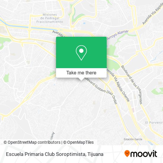 Mapa de Escuela Primaria Club Soroptimista