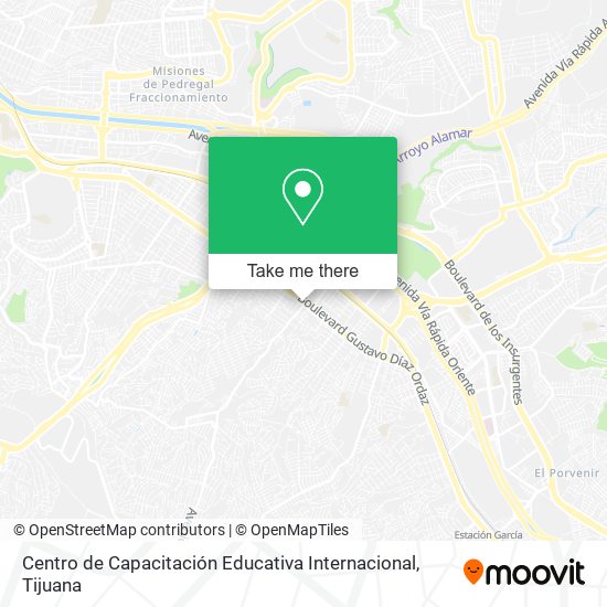 Mapa de Centro de Capacitación Educativa Internacional