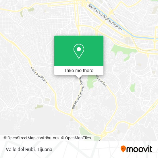 Mapa de Valle del Rubi