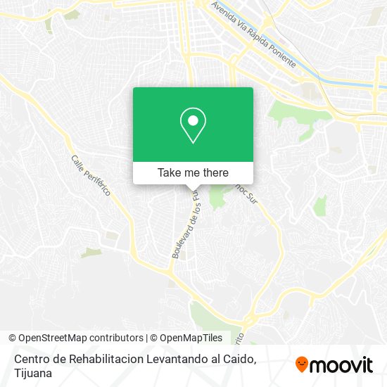 Centro de Rehabilitacion Levantando al Caido map