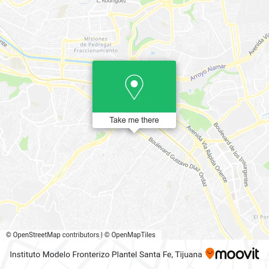 Instituto Modelo Fronterizo Plantel Santa Fe map