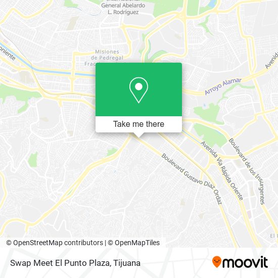 Swap Meet El Punto Plaza map