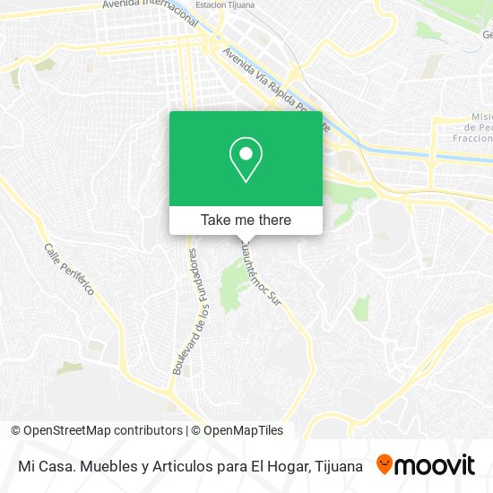 Mi Casa. Muebles y Articulos para El Hogar map