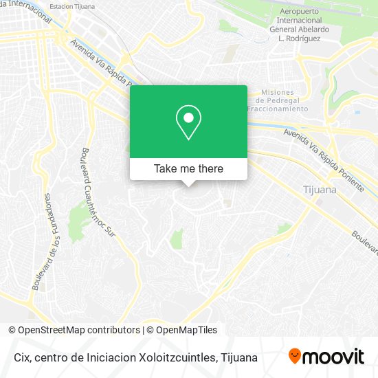 Cix, centro de Iniciacion Xoloitzcuintles map