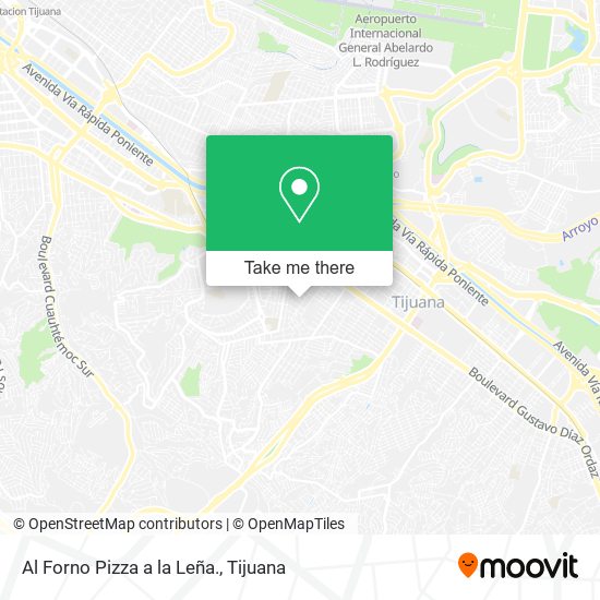 Al Forno Pizza a la Leña. map