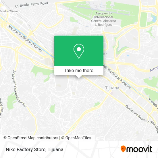 Nike Factory Store map