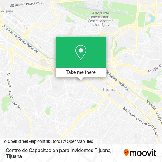 Centro de Capacitacion para Invidentes Tijuana map