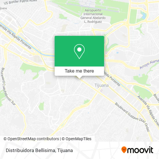 Mapa de Distribuidora Bellisima