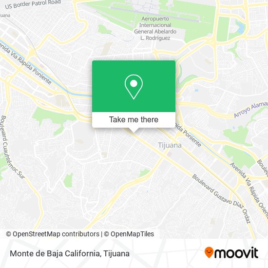 Monte de Baja California map