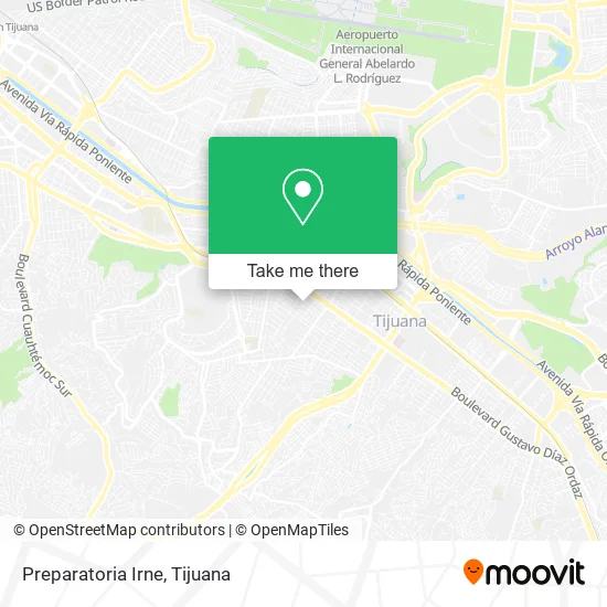 Mapa de Preparatoria Irne