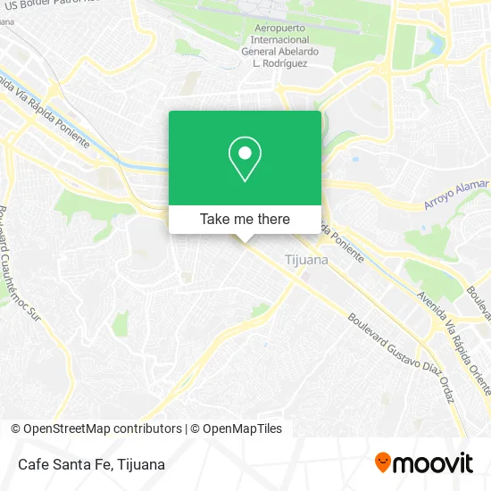 Cafe Santa Fe map
