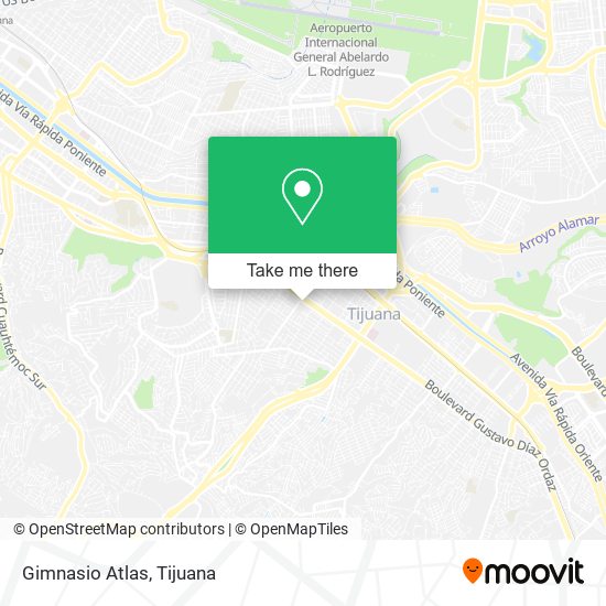 Gimnasio Atlas map