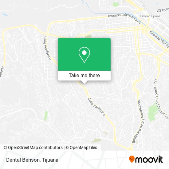 Mapa de Dental Benson