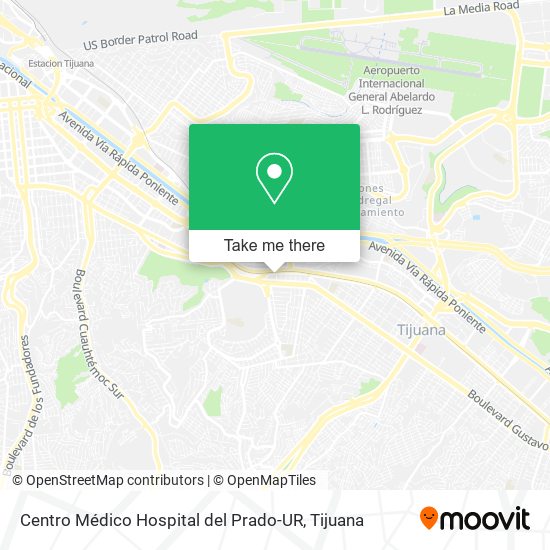 Mapa de Centro Médico Hospital del Prado-UR