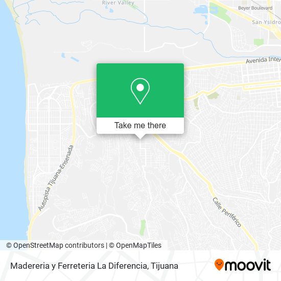 Mapa de Madereria y Ferreteria La Diferencia