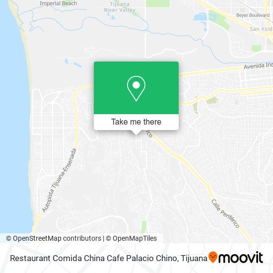 Restaurant Comida China Cafe Palacio Chino map