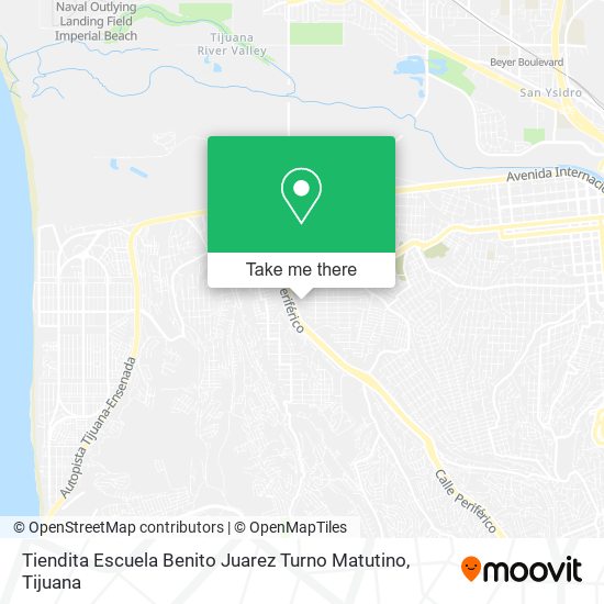 Tiendita Escuela Benito Juarez Turno Matutino map