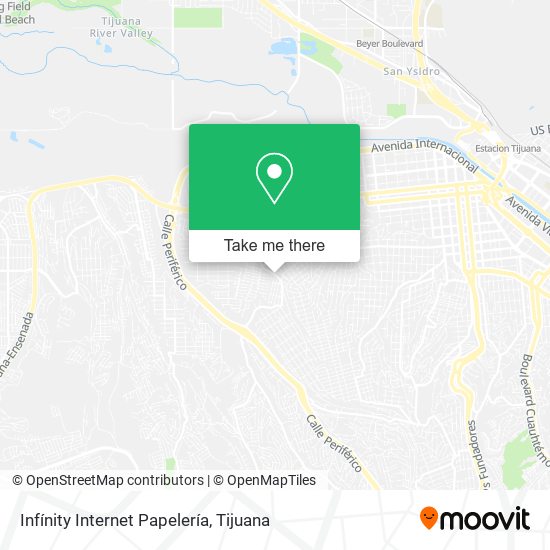 Infínity Internet Papelería map