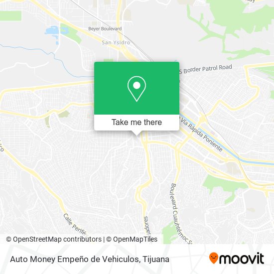 Mapa de Auto Money Empeño de Vehiculos