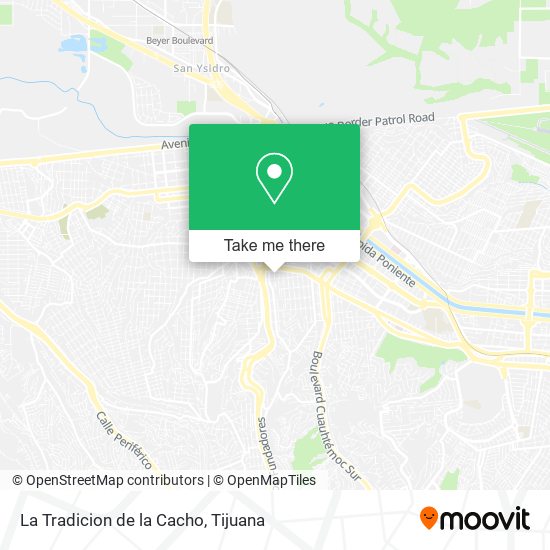 La Tradicion de la Cacho map