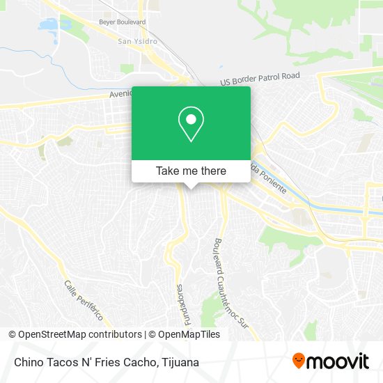 Mapa de Chino Tacos N' Fries Cacho