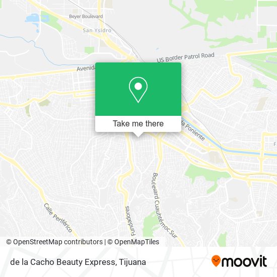 Mapa de de la Cacho Beauty Express