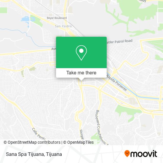 Mapa de Sana Spa Tijuana