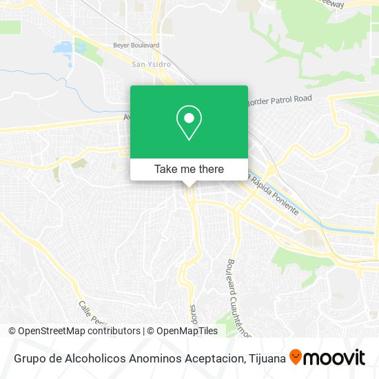 Grupo de Alcoholicos Anominos Aceptacion map