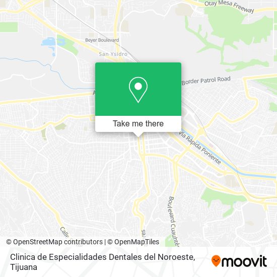 Clinica de Especialidades Dentales del Noroeste map