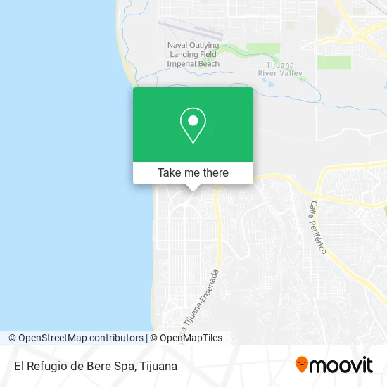 El Refugio de Bere Spa map