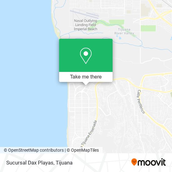 Mapa de Sucursal Dax Playas