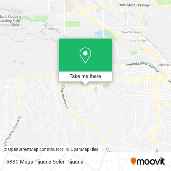 Mapa de 5830 Mega Tijuana Soler