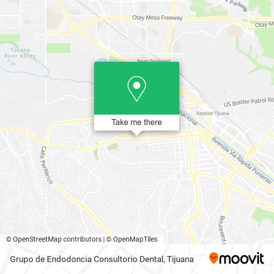 Mapa de Grupo de Endodoncia Consultorio Dental