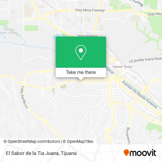 El Sabor de la Tia Juana map
