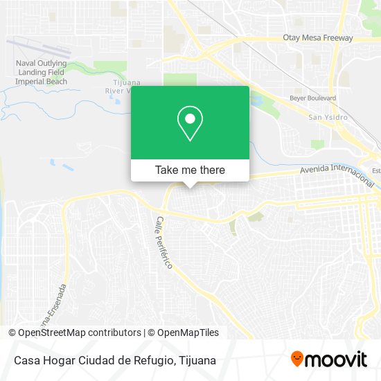 Casa Hogar Ciudad de Refugio map
