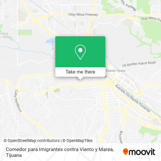 Comedor para Imigrantes contra Viento y Marea map