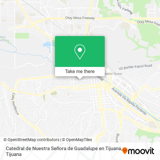 Mapa de Catedral de Nuestra Señora de Guadalupe en Tijuana