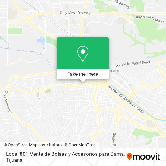 Local 801 Venta de Bolsas y Accesorios para Dama map
