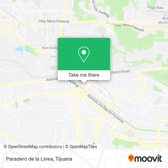 Paradero de la Linea map