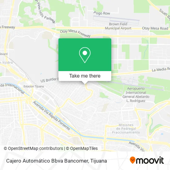 Mapa de Cajero Automático Bbva Bancomer